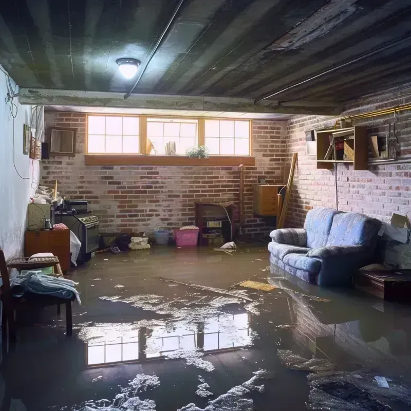 Flooded Basement Cleanup in North Eagle Butte, SD